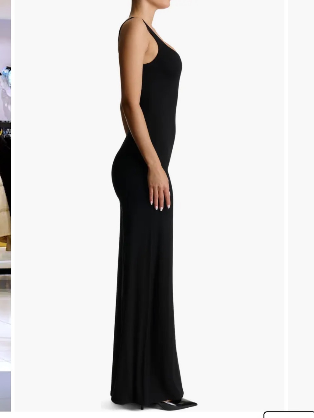 NWOT NAKED WARDROBE Sculpt Wide Leg Tank Jumpsuit In Black Size S - Picture 4 of 12